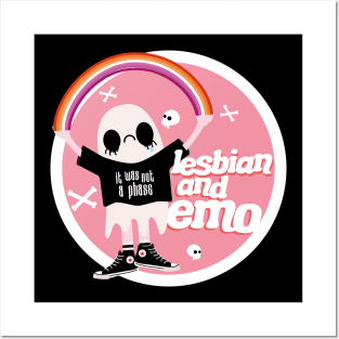 Lesbian and Emo Badge Posters and Art